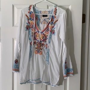 Long sleeve Embroidered Blouse